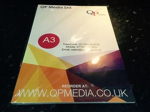 *BULK DEAL* A3 PREMIUM GRADE 230GSM ULTRA HIGH GLOSS PHOTO PAPER (100 SHEETS) - Picture 1 of 2