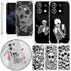 Phone Case For Xiaomi 14 15 Redmi Note 12 13 14 Gothic Style Soft Silicone Cover - Zdjęcie 1 z 57