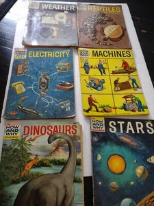 Vintage Lot Of 6 1960's The How And Why Wonder Books - Picture 1 of 4