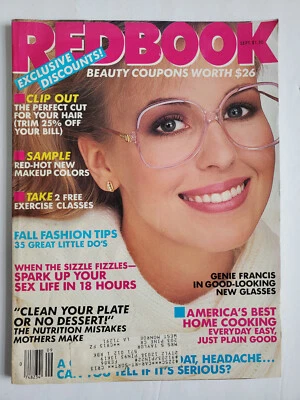 9/1985 Redbook magazine GENIE FRANCIS Emma Samms Gloria Goldreich Nancy Thayer - Image 1 of 4