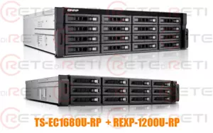 € 4228+IVA QNAP TS-EC1680U-RP + SAS6G2E + REXP-1200U-RP 28-Bay(16 SATA + 12 SAS) - Bild 1 von 1