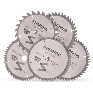Hoja de sierra circular Ø 185x20 mm 24/40/48/60/80 Z hoja de sierra HM para sierra circular madera NE aluminio - Imagen 1 de 6