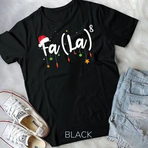 FA (LA)8 Divertida Camiseta de Navidad Santa Fa La Matemáticas Regalo Unisex - Imagen 1 de 12