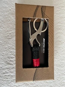 Genuine Mercedes Benz AMG Driving Performance Black & Red Design Key Ring - Picture 1 of 4