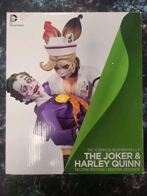 Figura Estatua THE Joker & Harley Quinn 2da Edición DC Comics Bombshells 10IH NE  Foto 1 de 4