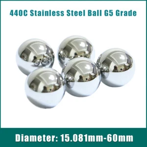 440C Stainless Steel Ball G5 Grade 15.081-60mm High Precision Bearing Solid Ball - Picture 1 of 8
