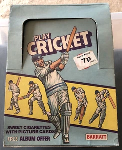 CRICKET SWEET CIGARETTES COUNTER BOX Barratt Packet 1980 Empty Scarce - Picture 1 of 6