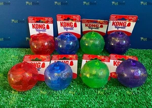 KONG Squeezz Ball Dog Toy - Medium & Large - Squeaker Dog Ball - Choose Colour - Picture 1 of 5