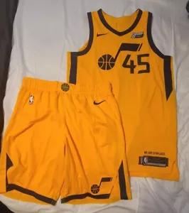 Donovan Mitchell 2017-18 Utah Jazz Authentic Pro Cut Rookie Game Jersey & Shorts - Picture 1 of 14