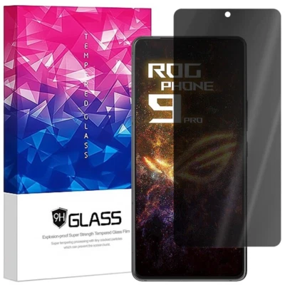 Privacy Anti-Spy Tempered Glass Screen Protector For Asus ROG Phone 9 8 7 6 Pro - Image 1 of 4