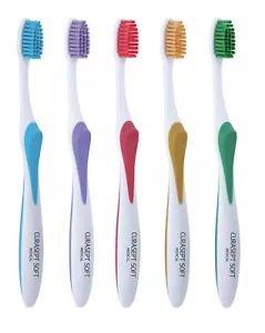 3 x Curasept Soft Medical Toothbrushes Soft Bristles Assorted Colour - Picture 1 of 1