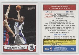 2004-05 Topps Bazooka Desmond Mason #163