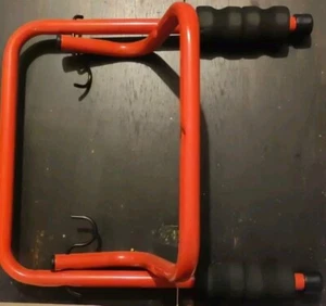 Pair of Mottez Folding 2-Cycle Bike Screw In Wall Racks Red (ask for individual) - Picture 1 of 3