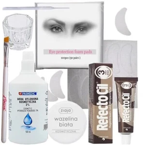 Eyelash Eyebrow Tint Dye Kit Refectocil Cream oxidant dish brush eye protection - Picture 1 of 10