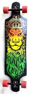 Santa Cruz Lions Head Lion God Rasta Drop Thru Cruzer Long Board Skateboard -1,5 - Bild 1 von 8