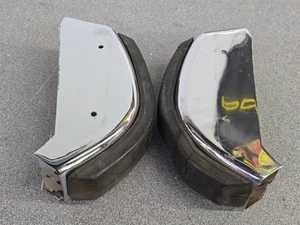 PAR DE BOCINAS PARACHOQUES TRASERO CROMADAS ORIGINALES ORIGINALES USADAS ORIGINALES PORSCHE 911 912 NLA #19 - Imagen 1 de 11
