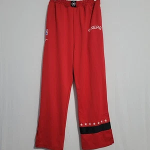 Vtg Nike Rewind 66 Philadelphia 76ers warm up snap pants youth sz L 16/18 red - Picture 1 of 10