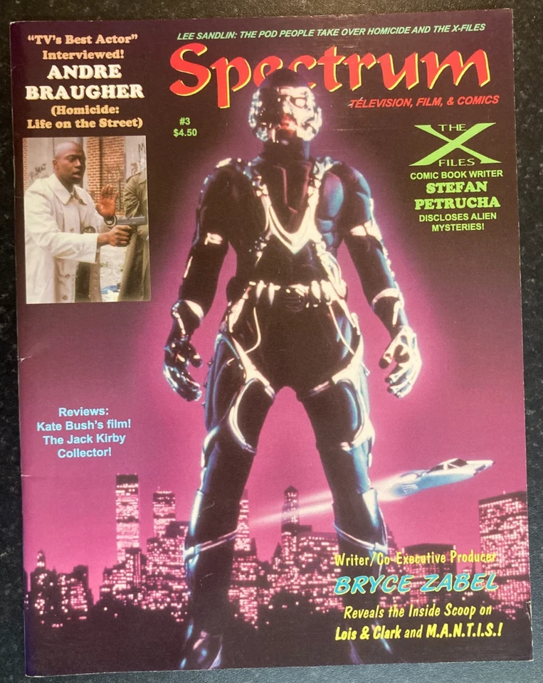 SPECTRUM Tv Film MAGAZINE #3 Apr 1995 M.A.N.T.I.S includes Interview Bruce Zabel - Image 1 of 4