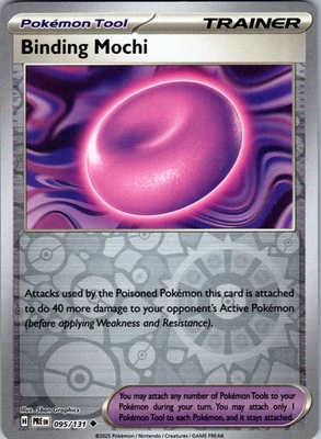 Binding Mochi Reverse Holo 095/131 SV: Prismatic Evolutions Uncommon - NM - Image 1 of 2