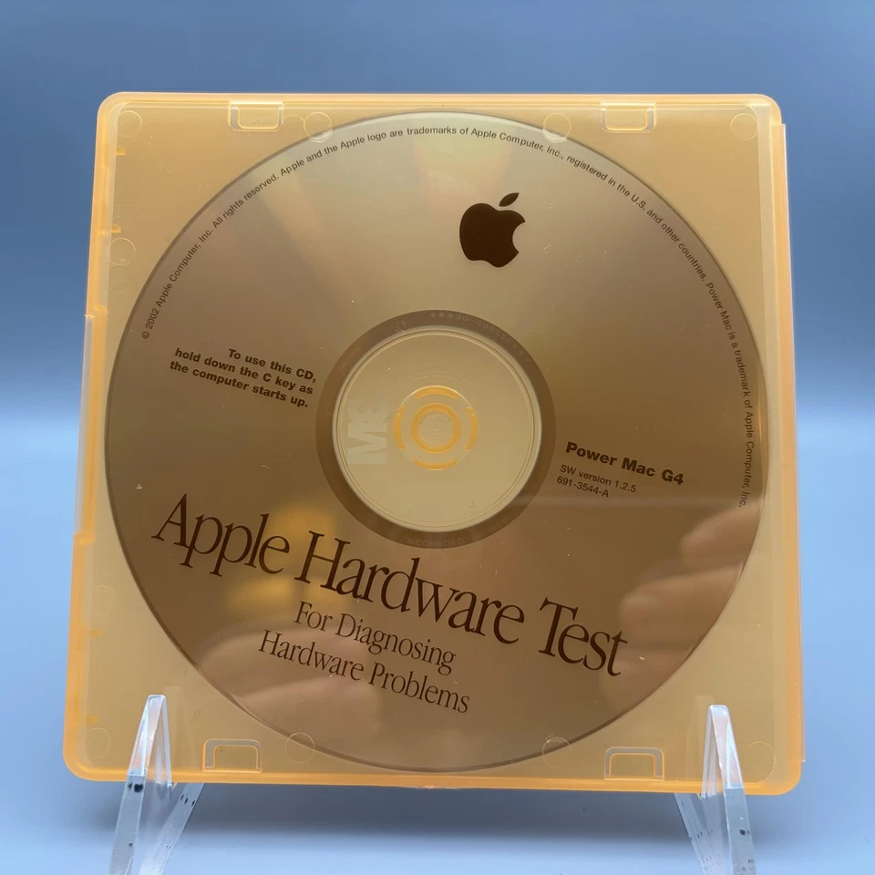 Apple Hardware Test CD Power Mac G4 SW 1.2.5 691-3544-A Diagnostic Utility - Image 1 of 4