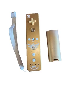 Legend of Zelda Skyward Sword Gold Wii Remote 25th Anniversary Controller Wie Ist - Bild 1 von 2