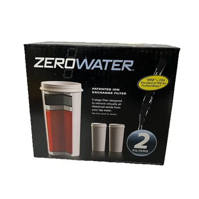 2 Pack Zero Water 5 Stage Advanced Filtration Replacement Water Filters ZR-017 - Image 1 of 3