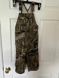 John Deere Bibs Camo Kids Size 5 Realtree Infinity  - Picture 1 of 7
