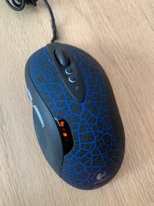 Logitech G5 Gaming Mouse Wired Blue M-UAH113A - Tested / Working - Afbeelding 1 van 8