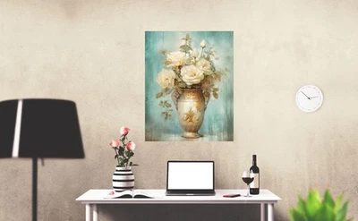 16x20 Gilded Still Life Canvas Print Wall Art - Image 1 of 4