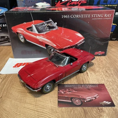 GMP Masterpiece 1/18 1965 雪佛兰 Corvette Stingray 红色 罕见!  — 第 1/4 张图片