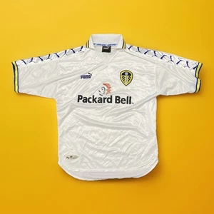 1998 2000 Leeds United Home Football Shirt Men’s Large Puma Kewell 19 Vintage - Picture 1 of 20