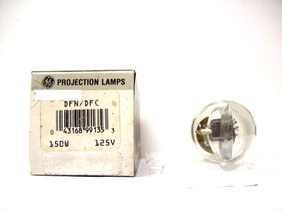 Bombilla de lámpara de proyección para proyector DFN / DFC 150W 125V GE *AVG. LÁMPARA 15 HORAS* Foto 1 de 4