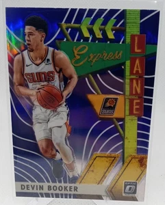 2019-20 Panini Donruss Optic - Express Lane Devin Booker #12 Viola Prizm - Foto 1 di 1