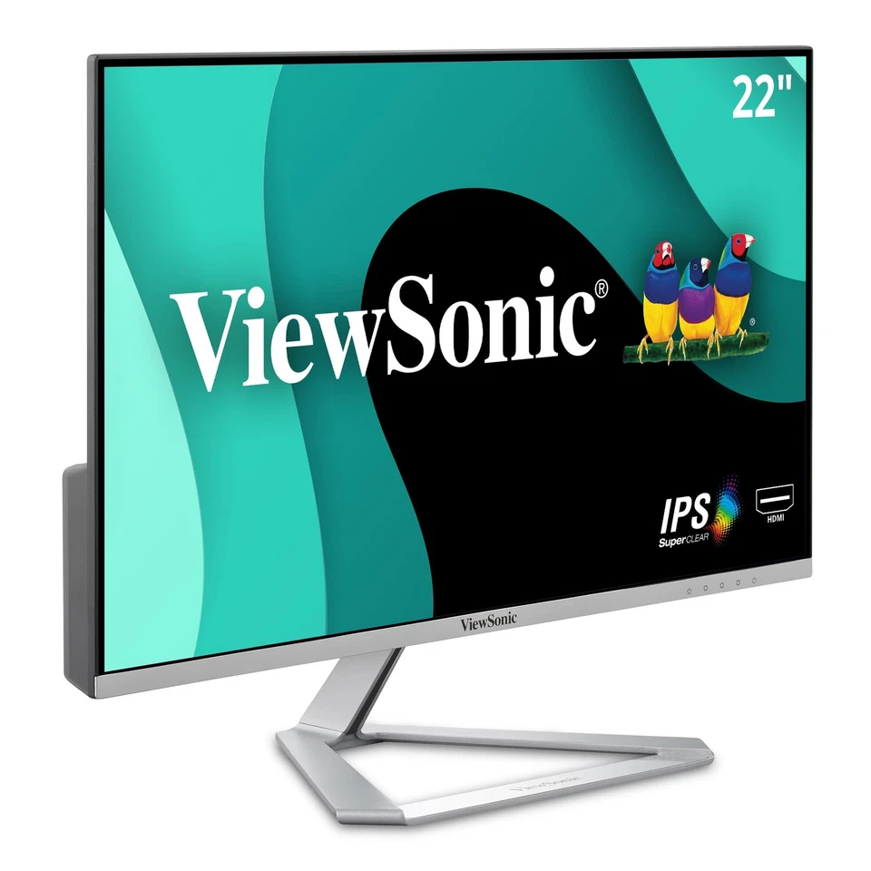 ViewSonic VX2276 SMHD 22 Inch Full HD IPS Monitor 1920x1080 100Hz HDMI VGA - Image 1 of 4