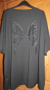 ladies black top with lace butterfly design from Shein size 4XL(22-24) - Picture 1 of 1