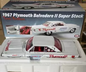 1/18 (IB) 1967 Plymouth Belvedere II Super Stock "Don Grotheer" Blanco con Gra - Imagen 1 de 7