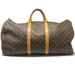 Louis Vuitton Keepall 55 Monogram Canvas Leather Duffel Bag - Picture 1 of 12