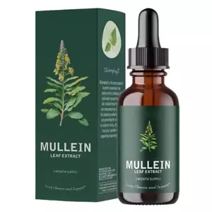 Mullein Leaf Extract Drops 60ml Lung Cleanse Respiratory Herbal Drop Health Care - Picture 1 of 9