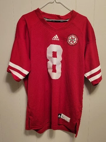 Nebraska Cornhuskers Football Jersey #8 Men's Large Cover