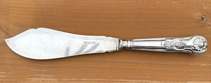 Sheffield Sterlingsilber Fisch Serviermesser HG Krone, Löwenmarken Vintage - Bild 1 von 13