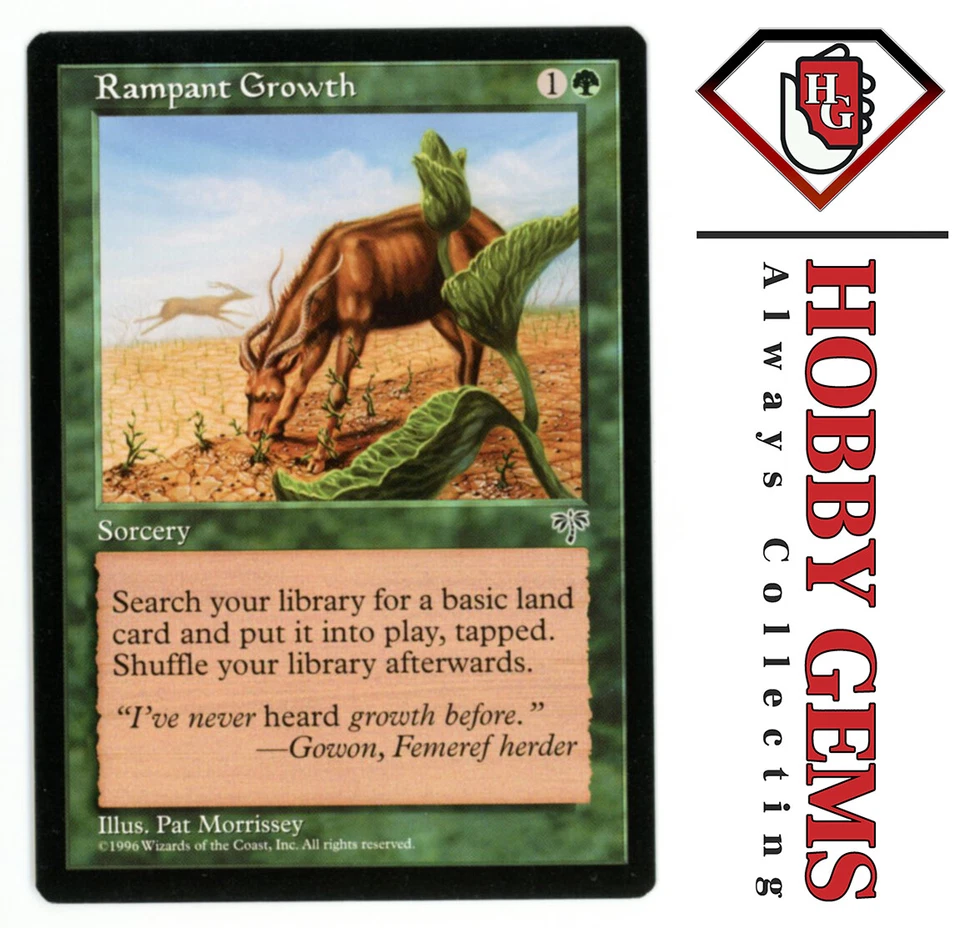 RAMPANT GROWTH Mirage Common Magic the Gathering MTG - Image 1 of 1