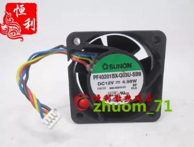 1PC SUNON PF40201BX-Q03U-SB9 12V 4.98W 4020 4CM Case radiator Fan - Image 1 of 2