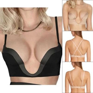 Sujetador Wonderbra Lingerie Ultimate Silhouette Multiway Plunge Negro/Desnudo W00J5 - Imagen 1 de 7