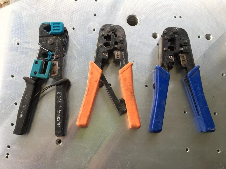 LOT 3X IDEAL Telemaster 30-496 Paladin Crimping Crimper Crimp tool wire stripper - Image 1 of 1