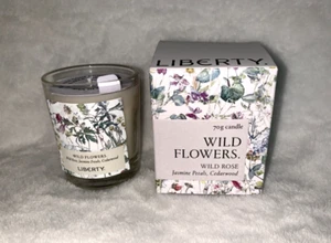 New Liberty Wild Flowers Wild Rose Jasmine Petal Cedarwood Candle 2.4 Oz *READ - Picture 1 of 19