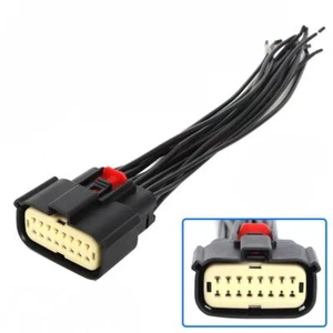 16 Pin Connector Plug Harness Wires For 2016-2019 Ford Explorer Headlight - Picture 1 of 7