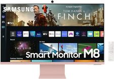 Samsung 32'' Smart Monitor M80B UHD Speakers & Remote Pink LS32BM80PUUXXU
