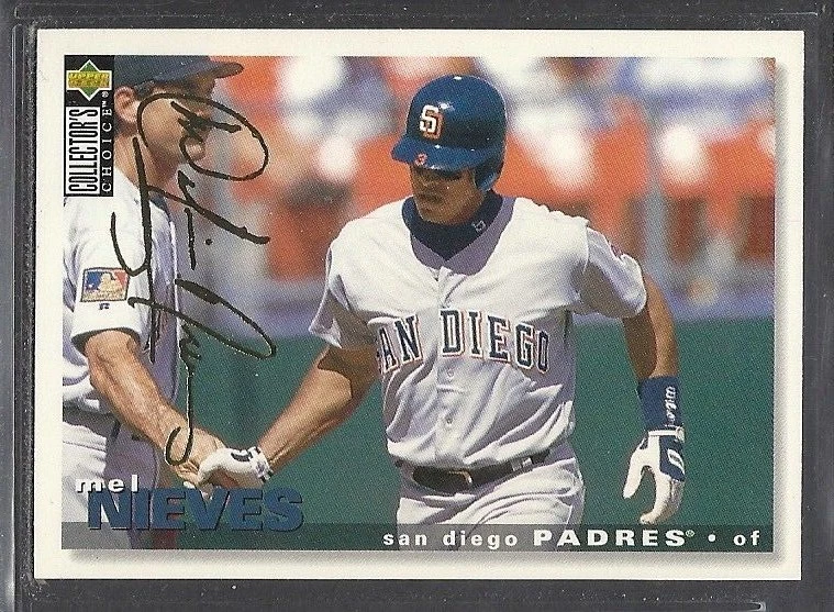 1995 Collector's Choice Gold Signature - #356 - Mel Nieves - San Diego Padres - Image 1 of 1