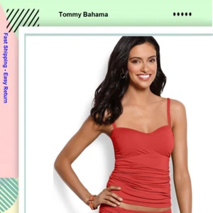 Tommy Bahama Pearl Tankini in Hot Spice, Small - Picture 1 of 1
