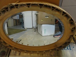 New VTG Kentwood #485 Unfinished Oak Oval Beveled Mirror - Picture 1 of 11